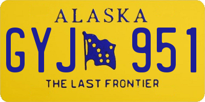 AK license plate GYJ951