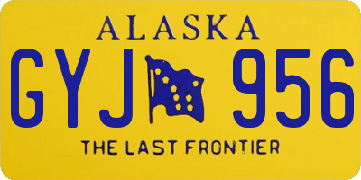 AK license plate GYJ956