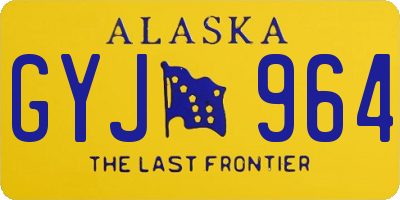 AK license plate GYJ964