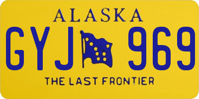 AK license plate GYJ969