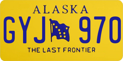 AK license plate GYJ970