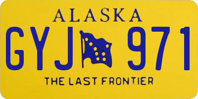 AK license plate GYJ971
