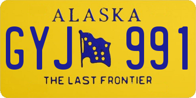 AK license plate GYJ991