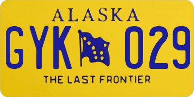 AK license plate GYK029