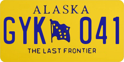 AK license plate GYK041