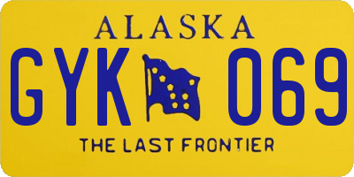 AK license plate GYK069