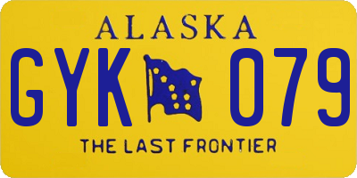 AK license plate GYK079
