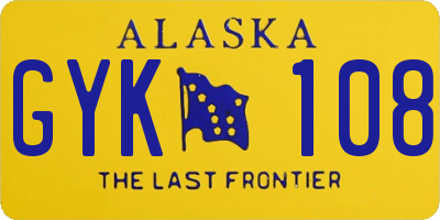 AK license plate GYK108