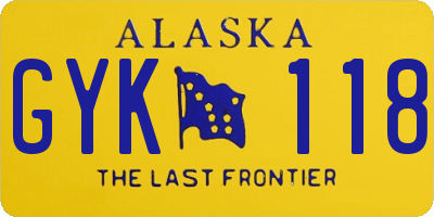 AK license plate GYK118