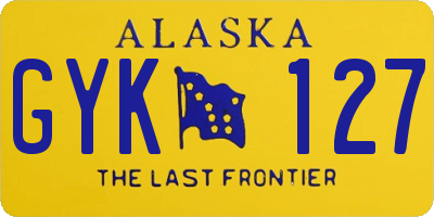 AK license plate GYK127