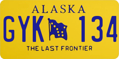 AK license plate GYK134