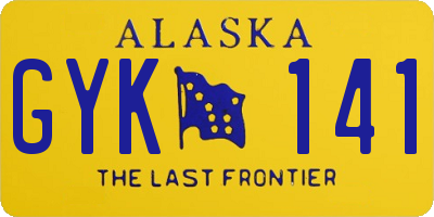 AK license plate GYK141