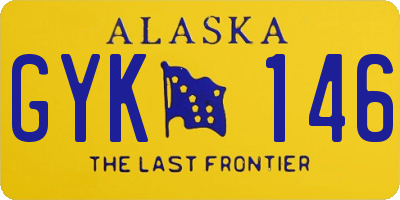AK license plate GYK146