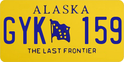 AK license plate GYK159