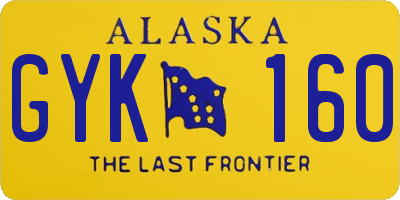 AK license plate GYK160