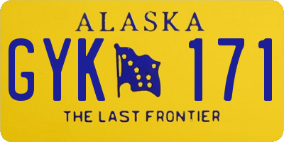 AK license plate GYK171