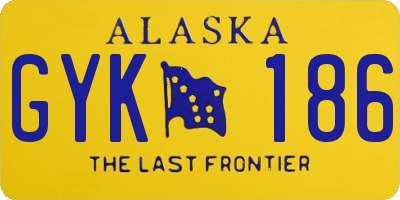 AK license plate GYK186