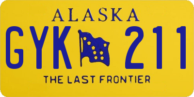 AK license plate GYK211