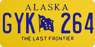AK license plate GYK264