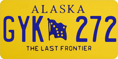 AK license plate GYK272