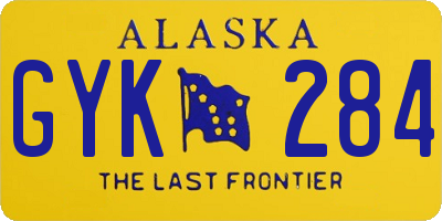AK license plate GYK284