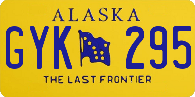 AK license plate GYK295