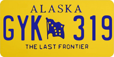 AK license plate GYK319