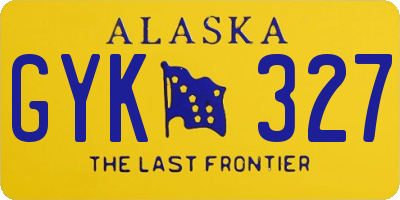AK license plate GYK327