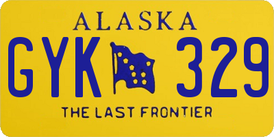 AK license plate GYK329