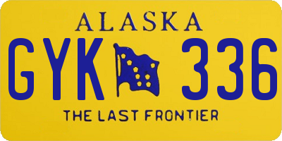 AK license plate GYK336
