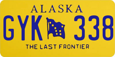 AK license plate GYK338