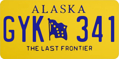 AK license plate GYK341