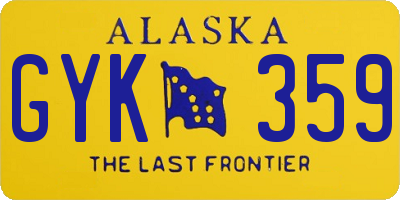 AK license plate GYK359