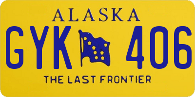 AK license plate GYK406