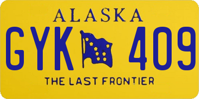 AK license plate GYK409