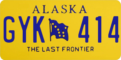 AK license plate GYK414