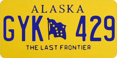 AK license plate GYK429