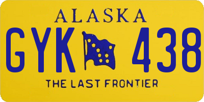 AK license plate GYK438
