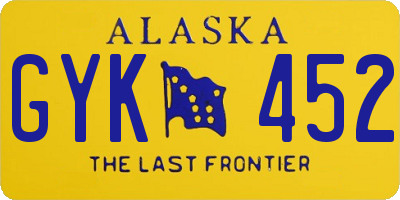AK license plate GYK452