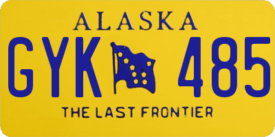 AK license plate GYK485