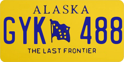AK license plate GYK488
