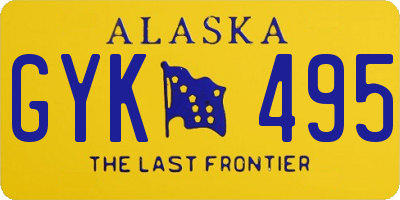 AK license plate GYK495