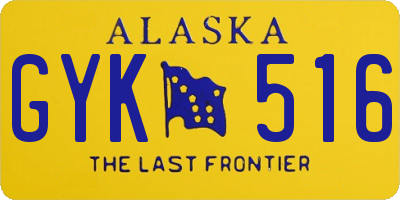 AK license plate GYK516