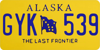 AK license plate GYK539