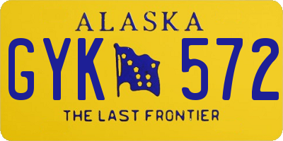 AK license plate GYK572