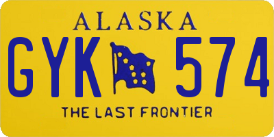 AK license plate GYK574