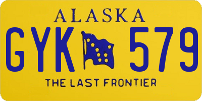 AK license plate GYK579