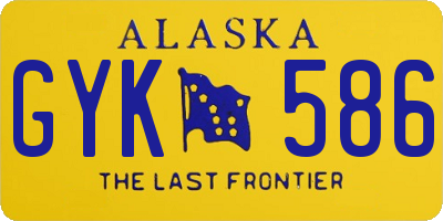 AK license plate GYK586