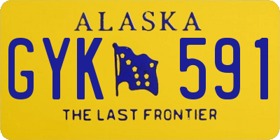 AK license plate GYK591