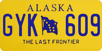 AK license plate GYK609